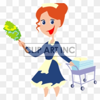 Clean House Before And After Clipart Png Free House - Maid Clipart Transparent Png
