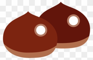 Chestnut Nuts Clipart - Circle - Png Download