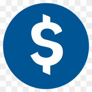 Dollar Clipart Blue, Dollar Blue Transparent Free For - Dollar Sign - Png Download