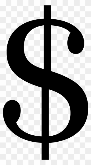Dollar Icon Png - Black And White Dollar Sign Transparent Background Clipart