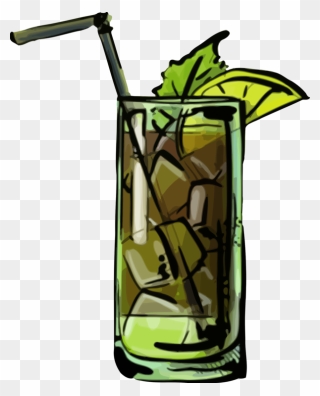 Glass,plant,tree - Cuba Libre Cocktail Cartoon Clipart