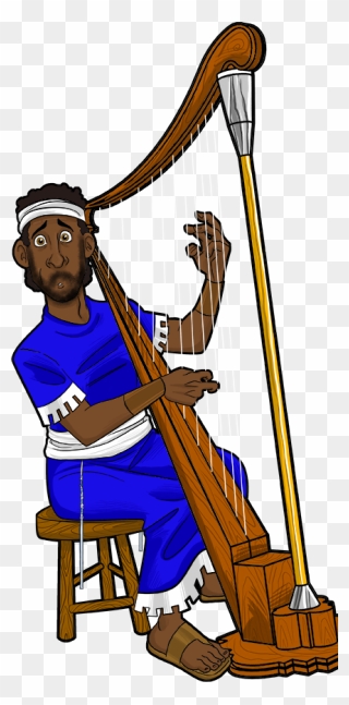Harp Clipart Bible - King David Clipart Png Transparent Png