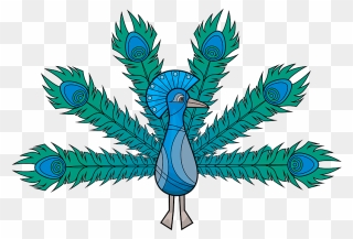 Heraldic Peacock Clipart - Nirvel Палитра - Png Download