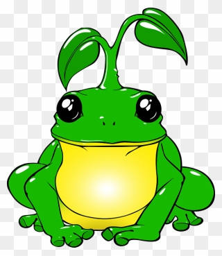 Bullfrog Clipart Frog Lily Pad - Frog Drawing Png Transparent Png