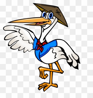 Pelican Clipart Mascot - Cartoon - Png Download
