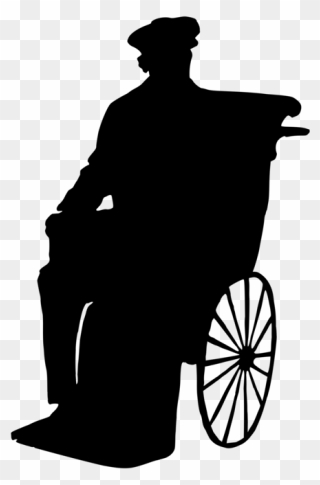 Man In Wheelchair Silhouette Png Clipart