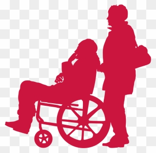 Wheelchair Png - Silhouette Old Man Wheelchair Clipart