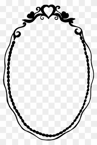 Drawing Oval Clip Art - Black Oval Png Frame Transparent Png