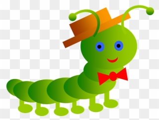 Inchworm Clipart Centipede - Catterpillar Clipart - Png Download
