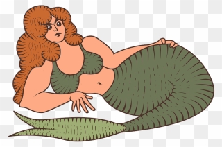 Mermaid Clipart - Cartoon - Png Download