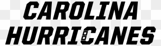 Carolina Hurricanes Logo Black And White - Nhl Wordmarks Clipart