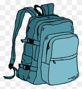 Backpacking Clip Art - Transparent Background Backpack Clipart - Png Download