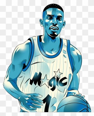 Penny Hardaway Logo Png Black And White - Penny Hardaway Illustration Clipart