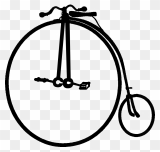 Transparent Penny Farthing Clipart - Png Download
