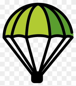 Parachute Emoji Clipart - Parachute Emoji - Png Download
