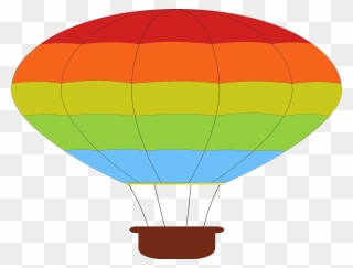 Parachute Clipart Balon Udara - Air Balloon Clipart - Png Download