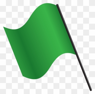 Respect The Flags - Green Race Flag Transparent Clipart