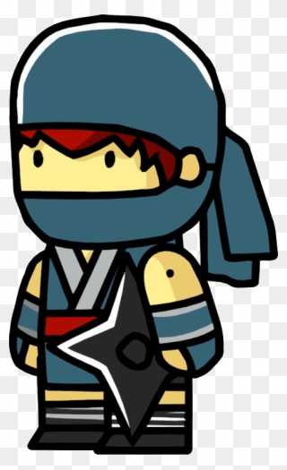 Scribblenauts Ninja With Star - Super Scribblenauts Cool Costumes Clipart