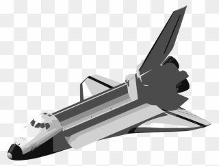 Simple Shuttle - Pesawat Ulang Alik Png Clipart