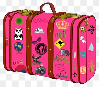 Luggage Clipart Travel Journal - Suitcase Png Clipart Transparent Png