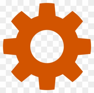 Orange Gear Icon Png Clipart