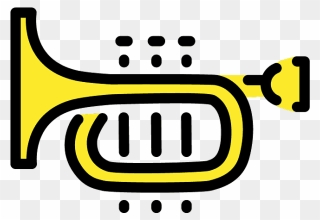 Trumpet Emoji Clipart - Png Download