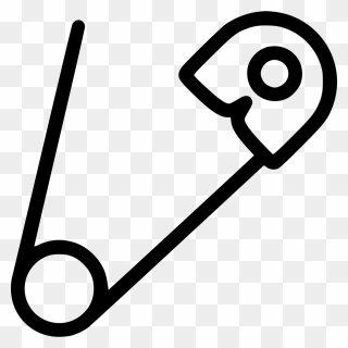 Baby Safety Pin"s Png Image - Outline Image Of Pin Clipart