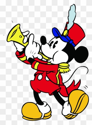 Clipart Computer Music - Marching Band Mickey Mouse - Png Download