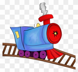 Clip Art Train Track - Train On Track Clipart - Png Download