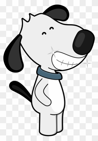 Bones Clipart Dog Toy - Dog Teeth Brushing Cartoon - Png Download