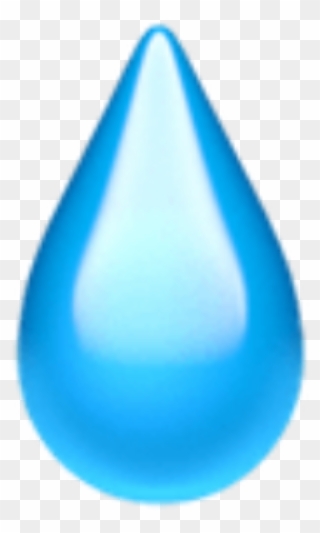 Transparent Rain Clip Art - Water Drop Emoji Png