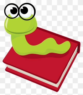 Book Connection Cliparts - Book Worm Clipart Png Transparent Png