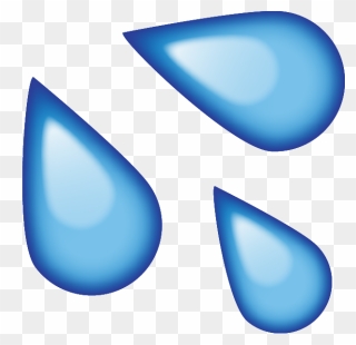 Transparent Water Clip Art - Water Droplets Emoji Png