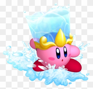 Puddle Clipart Water Bomb - Kirby Star Allies Water Kirby - Png Download