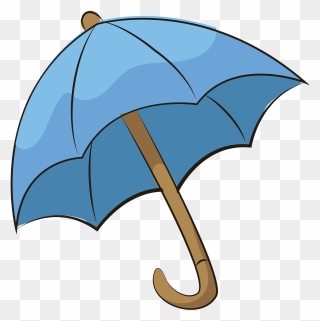 Blue Umbrella Clipart - Png Download