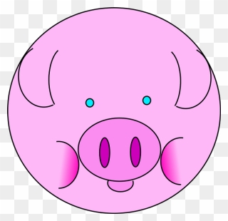 Pig Face Clipart - Cartoon - Png Download