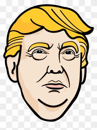 Donald Trump Drawing Ghostbusters Line Art Clip Art - Easy Donald Trump Cartoon - Png Download