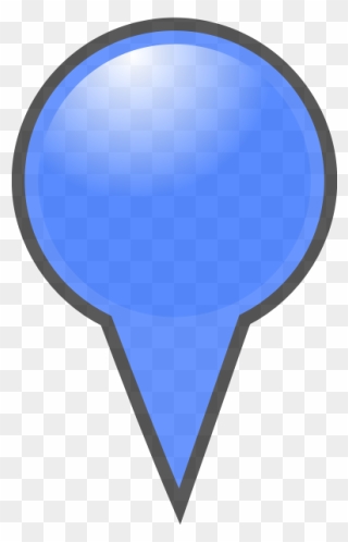 Blue Map Pointer - Free Transparent Map Markers Png Clipart