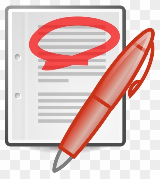 Red Pen Clipart - Png Download