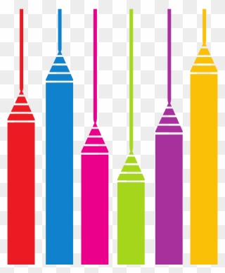 Color Markers - Gambar Pensil Warna Kartun Clipart