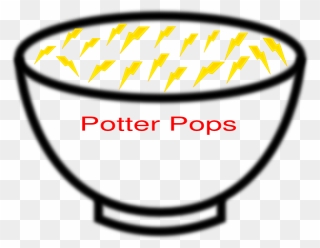 Harry Potter Cereal Bowl Clip Art At Clipart Library - Bowl Black And White - Png Download