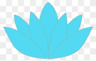 Blue Orange Lotus Svg Clip Arts - Blue Lotus Flower Png Transparent Png