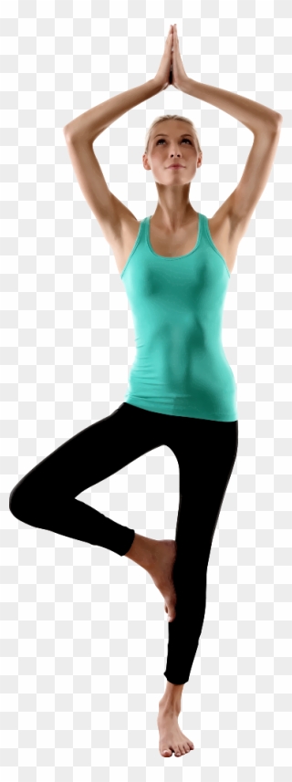Onlinelabels Clip Art - Woman In Yoga Pose - Png Download