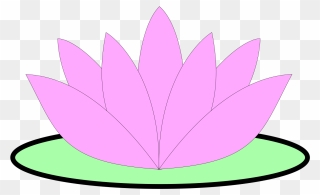 Pink Lotus Flower Clipart - Png Download