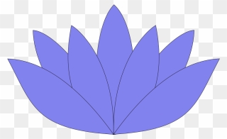 Lotus Flower Light Blue Svg Clip Arts - Lotus Flower Silhouette Png Transparent Png
