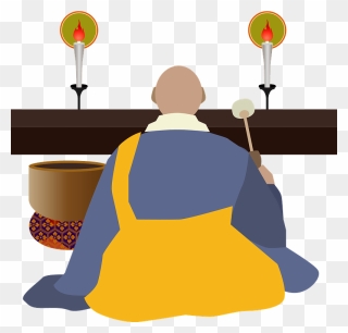 Buddhism Monk Clipart - お 坊さん フリー 素材 - Png Download