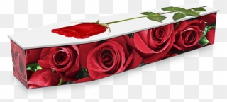 Picture Coffin - Coffin With Roses Clipart
