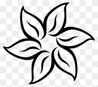Decorative Flower Svg Clip Arts - Easy Flower Drawings - Png Download