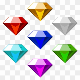 Sonic Chaos Emeralds Clipart