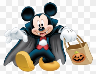 Halloween Mouse Cliparts - Mickey Mouse Halloween Clipart - Png Download